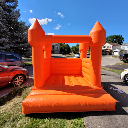 8ft x 8ft Orange Bouncy Castle - Jayde's Bouncy Castle Rentals