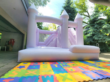 12ft x 12ft Purple Bouncy Castle with Slide