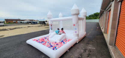 10ft x 13ft White Balloon Bouncy Castle