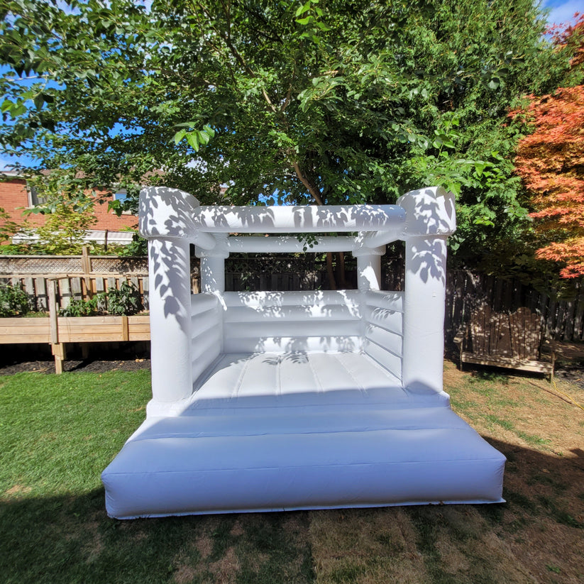 10ft x 10ft White Flat Top Bouncy Castle