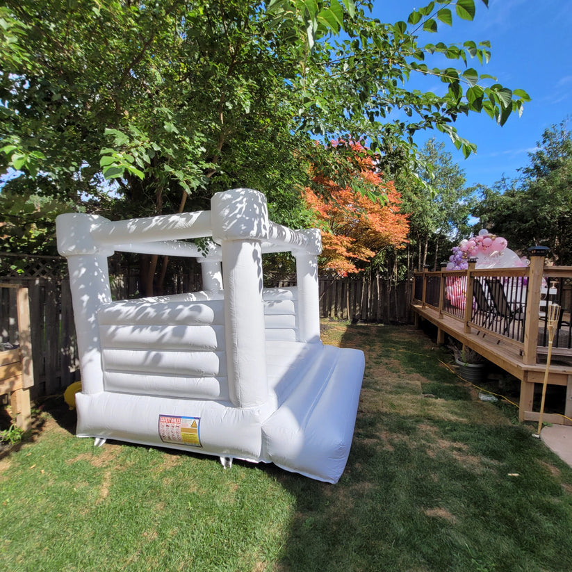 10ft x 10ft White Flat Top Bouncy Castle