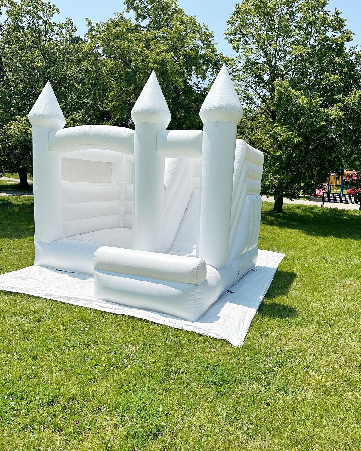 12ft x 12ft White Bouncy Castle FOR SALE