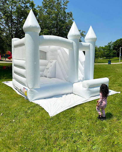 12ft x 12ft White Bouncy Castle FOR SALE