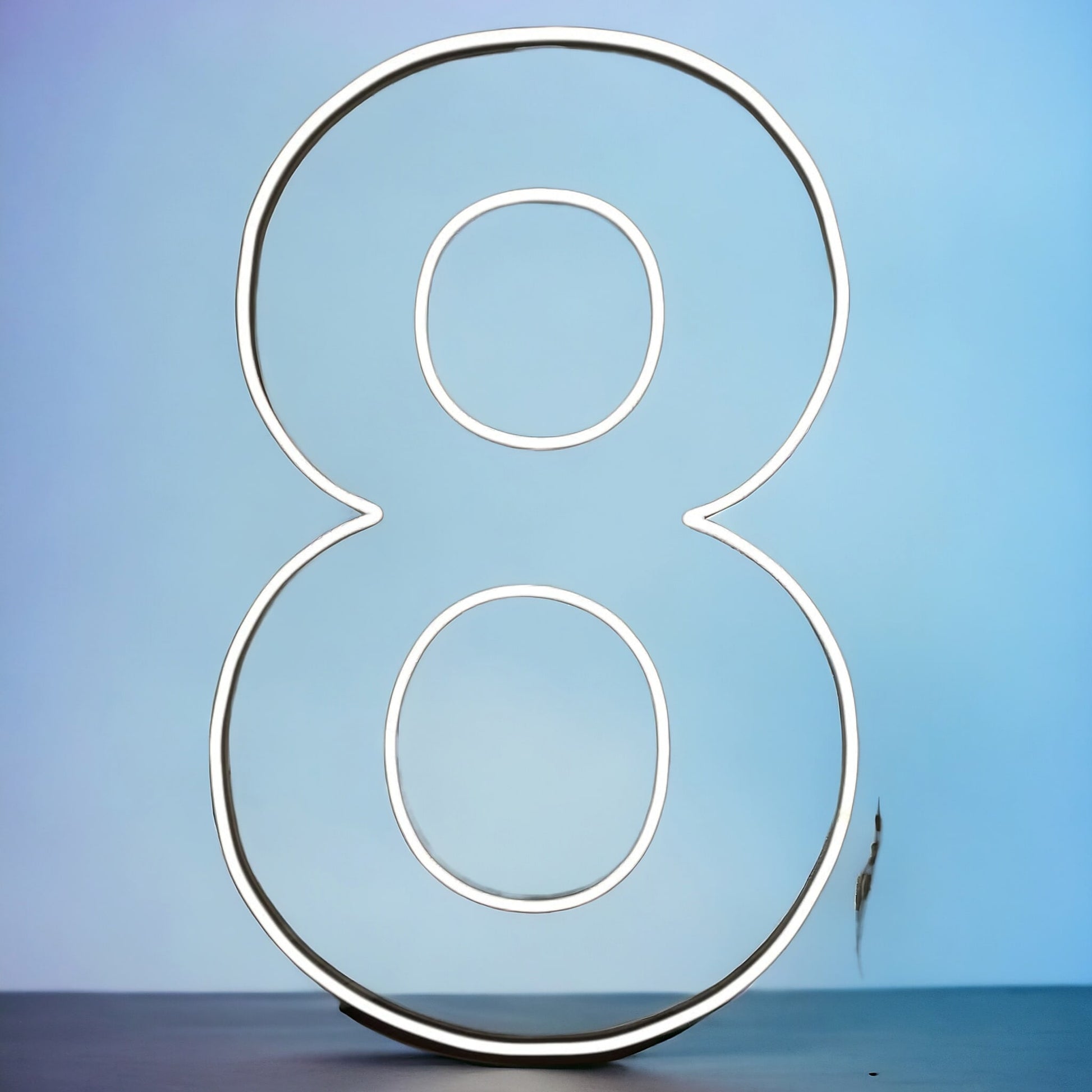 XL Number 8 Neon Sign Rental - Jayde's Bouncy Castle Rentals