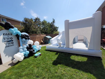 12ft x 12ft White and grey  Waterslide