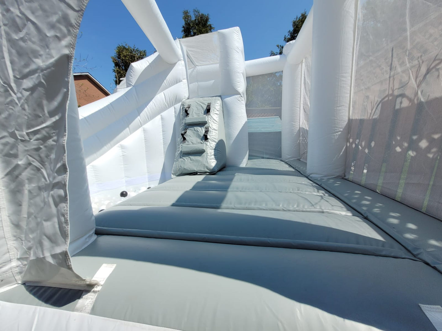 12ft x 12ft White and grey  Waterslide