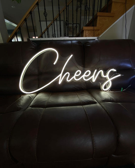 XL Cheers Neon Sign Rental - Jayde's Bouncy Castle Rentals