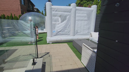 12ft x 12ft White and grey  Waterslide