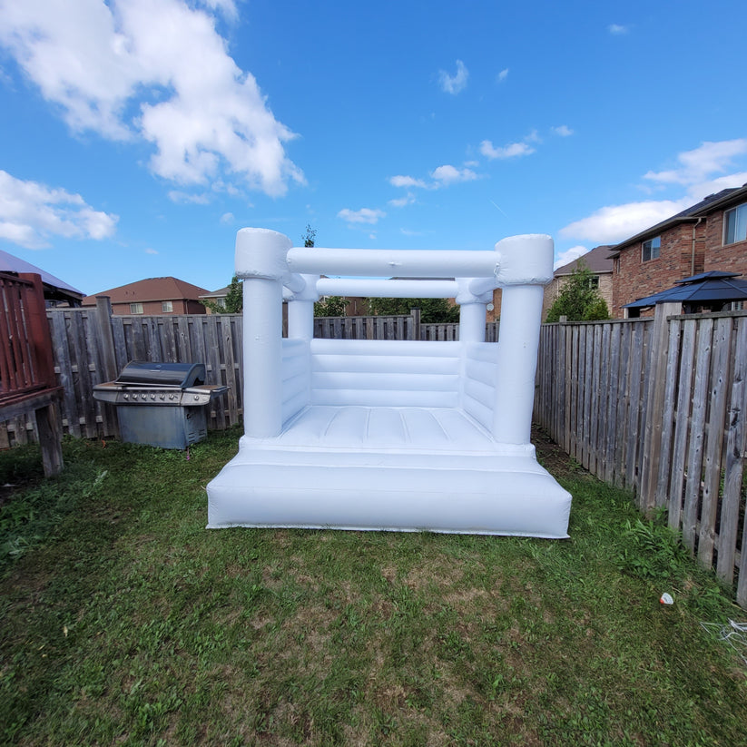 10ft x 10ft White Flat Top Bouncy Castle