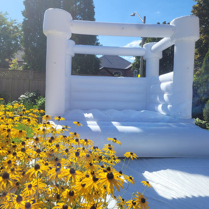 10ft x 10ft White Flat Top Bouncy Castle