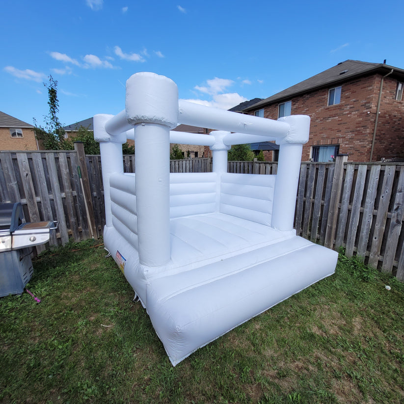 10ft x 10ft White Flat Top Bouncy Castle