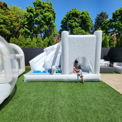 12ft x 12ft White and grey  Waterslide