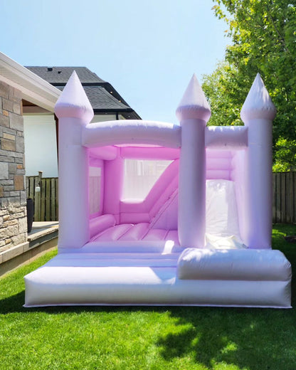 12ft x 12ft Purple Bouncy Castle with Slide