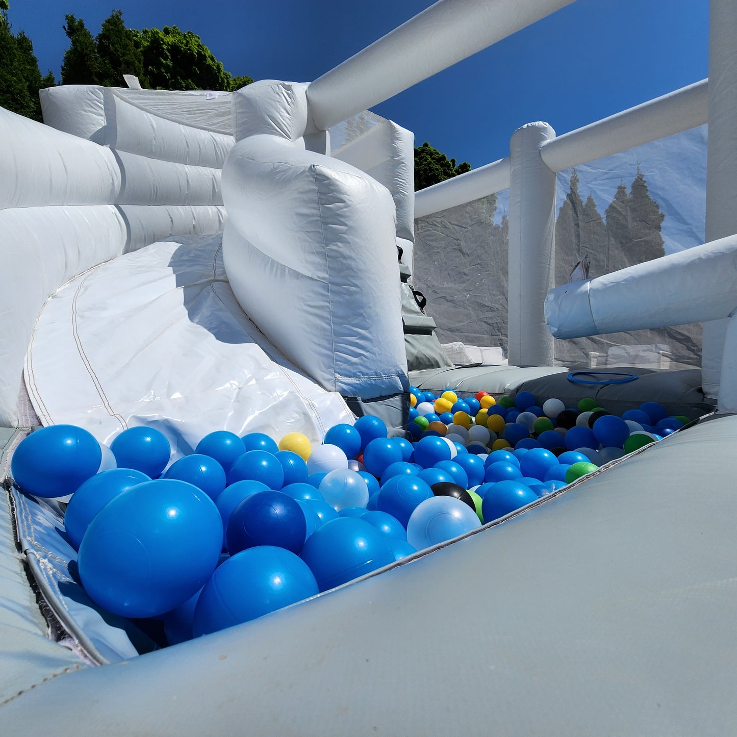 12ft x 12ft White and grey  Waterslide