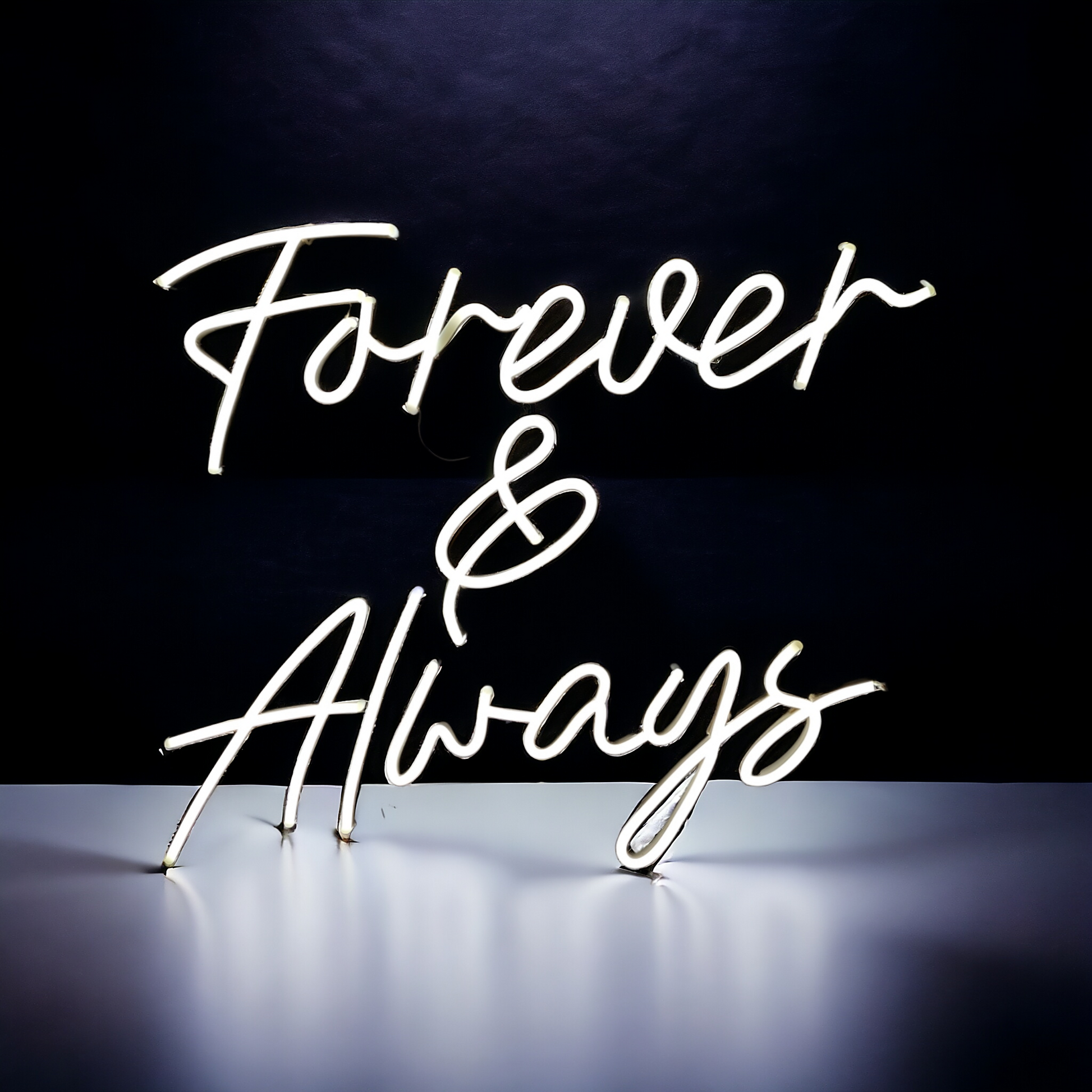 Small Forever & Always Neon Sign Rental - Jayde's Bouncy Castle Rentals