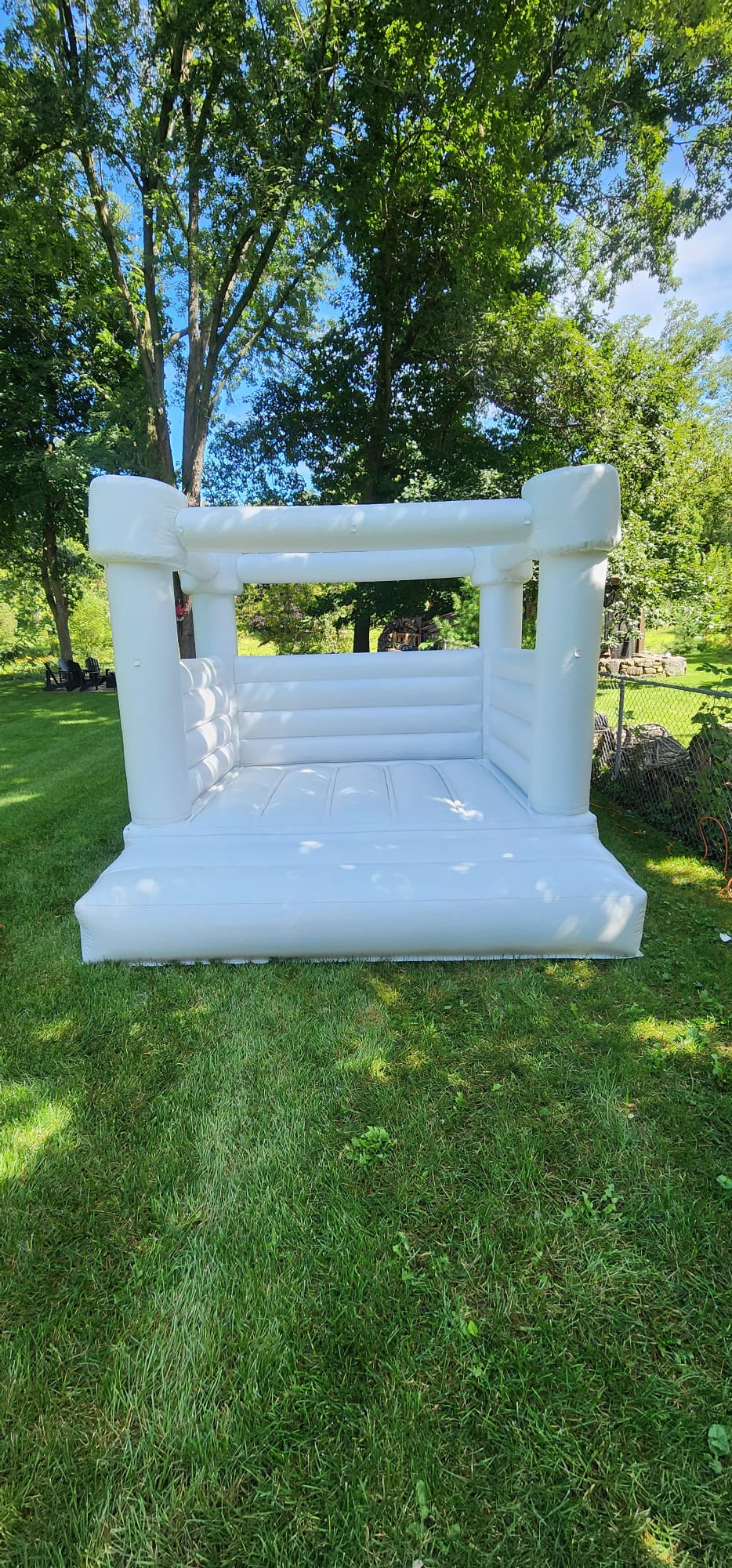 10ft x 10ft White Flat Top Bouncy Castle