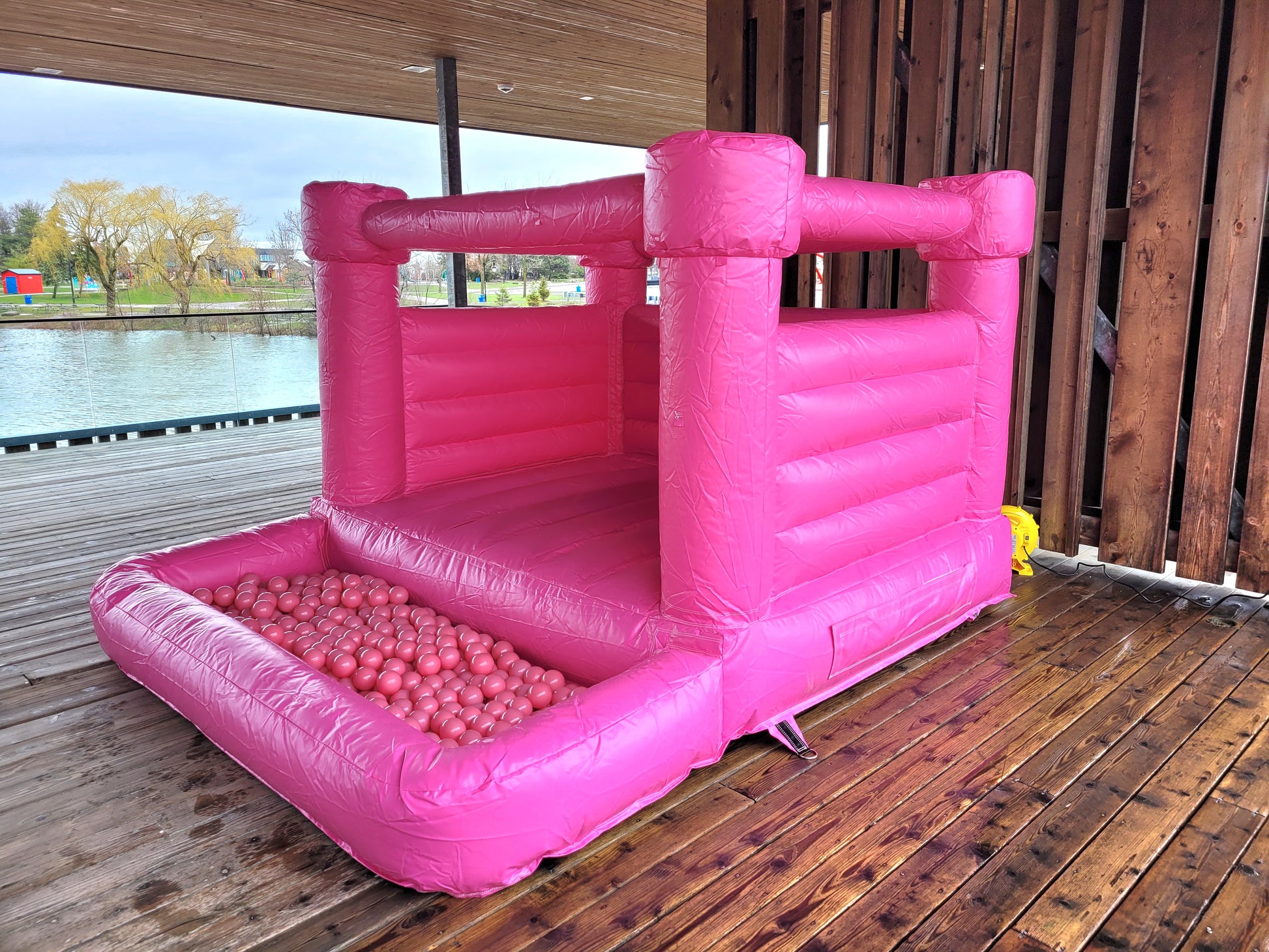 8ft x 8ft Rose Pink Bouncy Castle - Jayde's Bouncy Castle Rentals