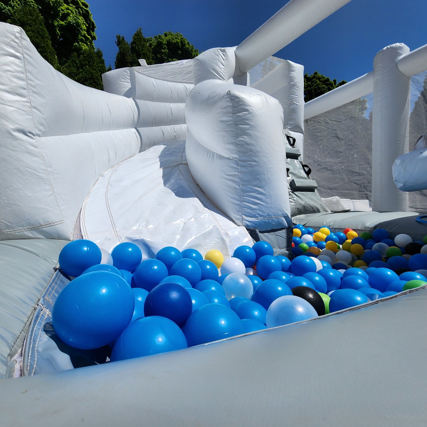 12ft x 12ft White and grey  Waterslide