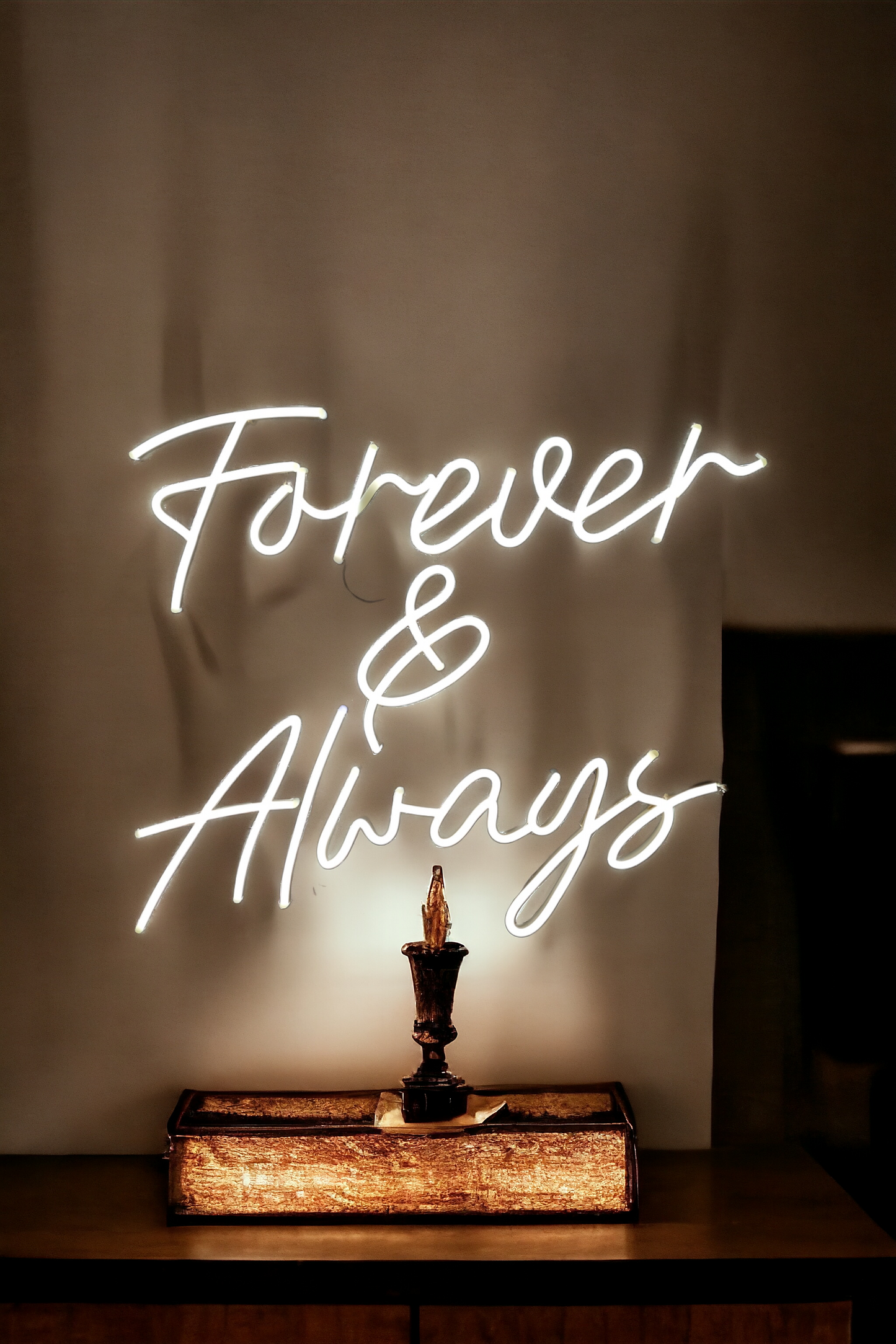 Small Forever & Always Neon Sign Rental - Jayde's Bouncy Castle Rentals