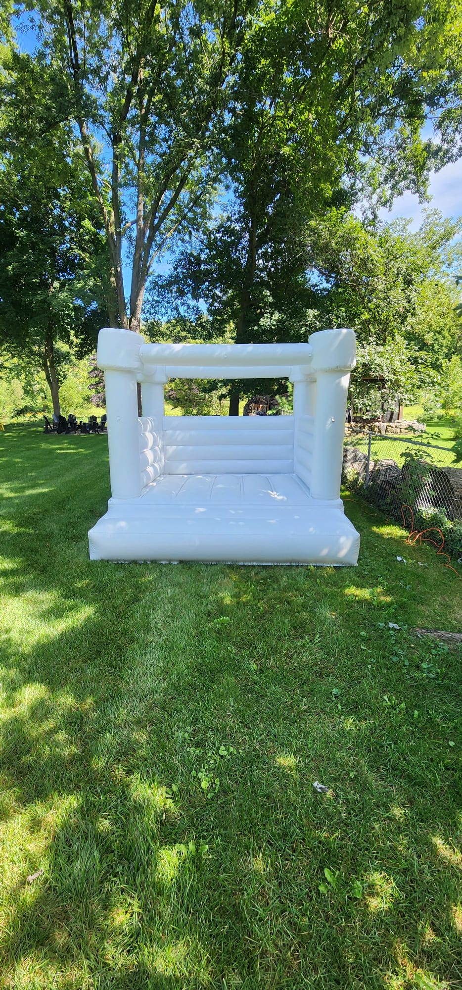 10ft x 10ft White Flat Top Bouncy Castle