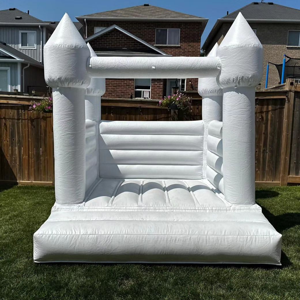 8ft x 8ft White Bouncy Castle - Jayde's Bouncy Castle Rentals